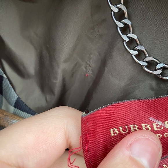 Vintage Burberry London Nylon Novacheck Jacket Medium Brown - Picture 14 of 16